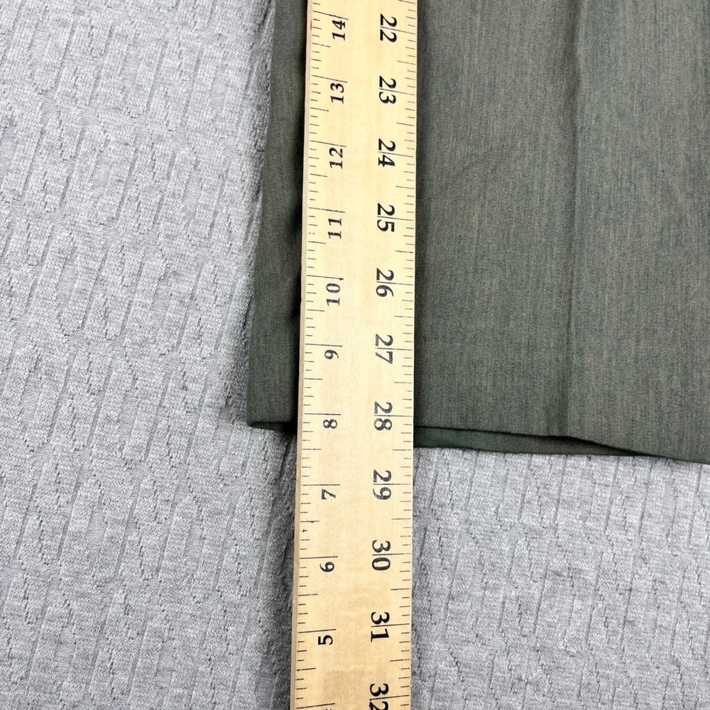 Vintage Nino Cerruti Dress Pants Men 30x28 Olive Green Pleated USA Made Trousers